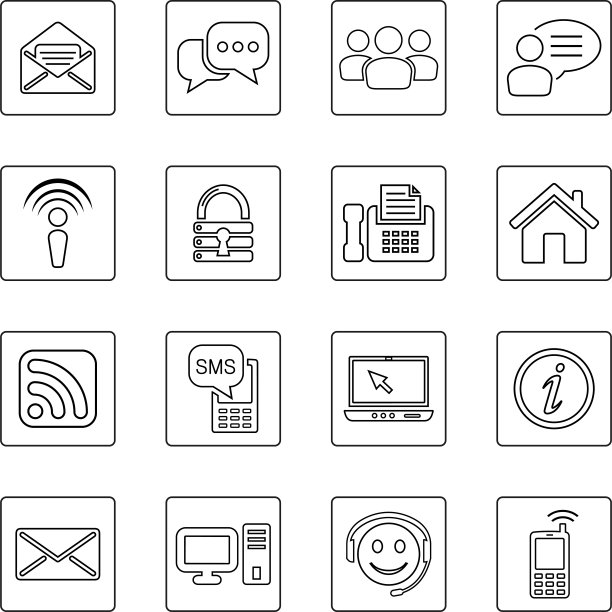 网络和通讯图标图片下载