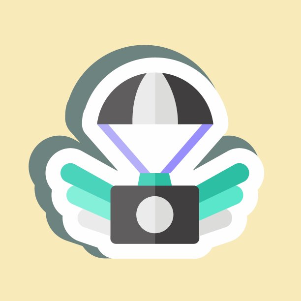 贴纸航空摄影。适合艺术符号。简单的设计可编辑。设计模板向量。简单的说明图片下载