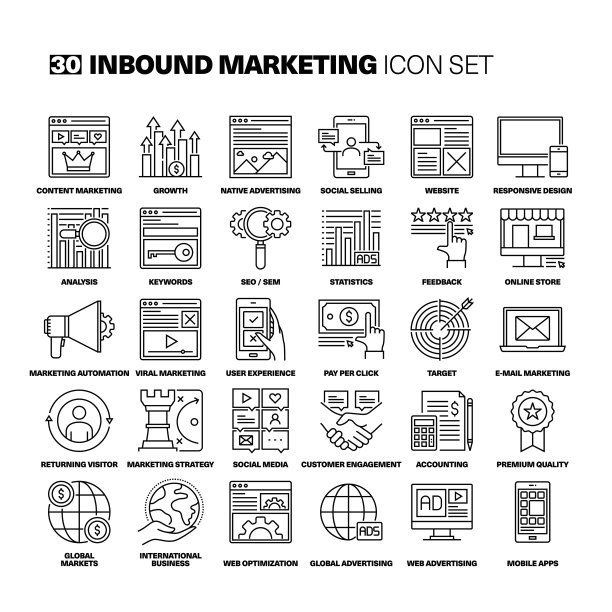 入站营销线图标设置图片下载