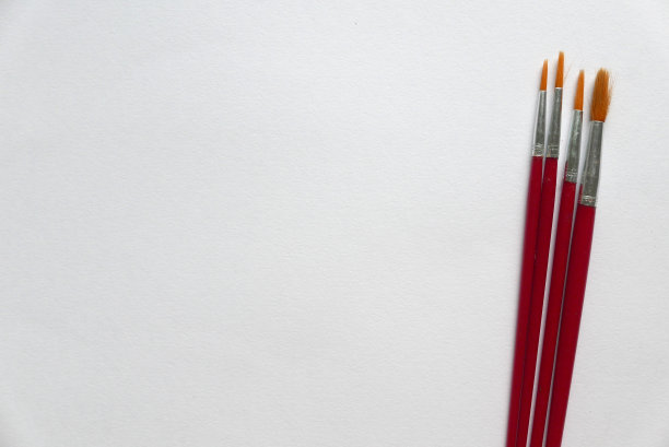 水彩笔在白纸的背景。复制粘贴文本，标志等。图片下载