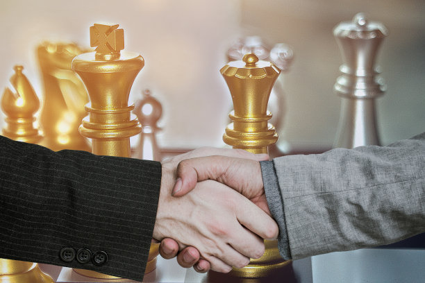 投资资本的财务成功握手。图片下载