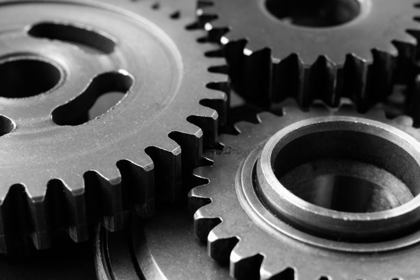 工业发动机齿轮透视图图片下载