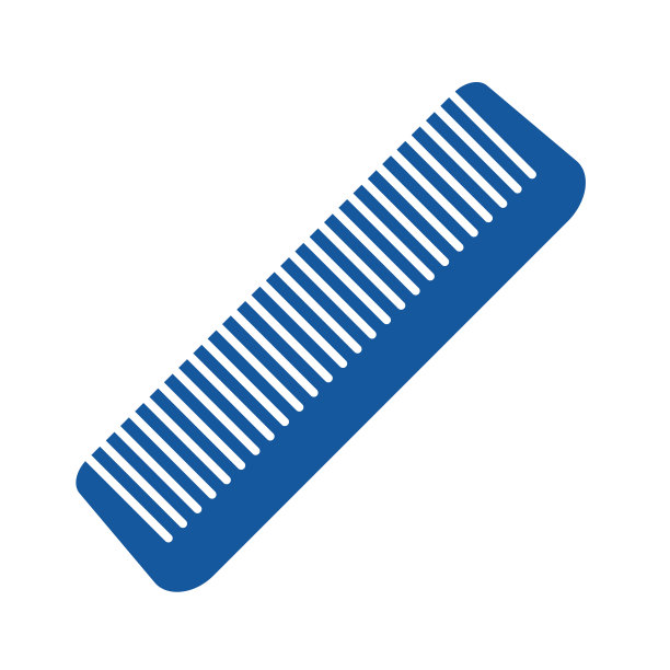 梳子矢量图标，头发刷象形图图片下载