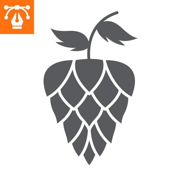 啤酒花固体图标图片下载