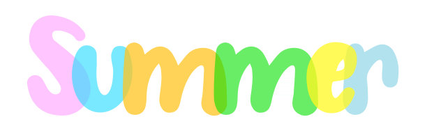 夏季彩色排版背景，标签，贴纸，文字设计，白色背景，标签图片下载