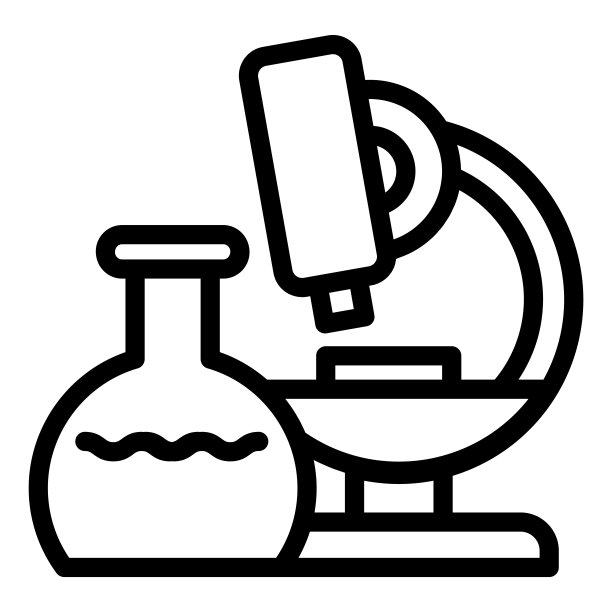 显微镜线图标。研究矢量插图隔离在白色。实验室轮廓样式设计和应用程序。Eps 10。图片下载