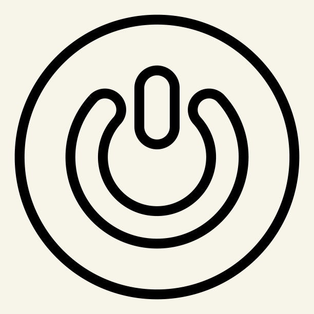 电源按钮线图标。开关矢量插图隔离在白色。开关按钮轮廓样式设计和应用程序。图片下载