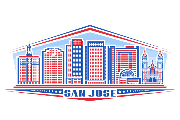 圣何塞矢量插图图片下载