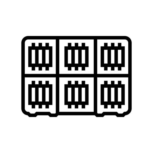 线组织者刺绣爱好线图标矢量插图图片下载