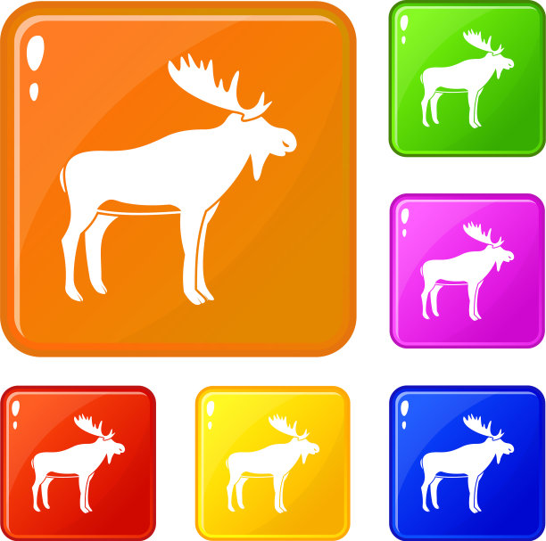 鹿图标设置颜色图片下载