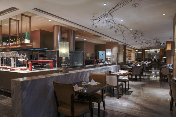 餐厅内部，酒店的一部分图片下载