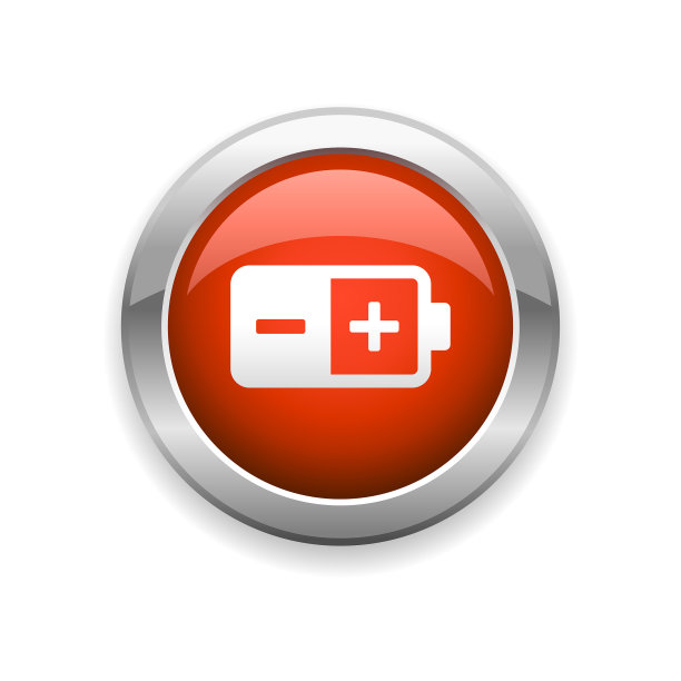 电池和电源光泽图标图片下载