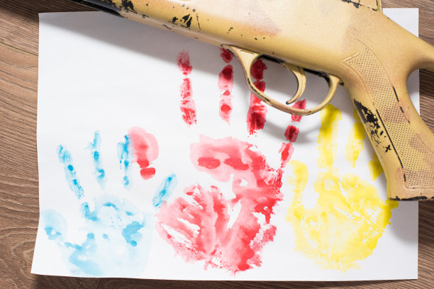 乌克兰儿童的手印图片下载