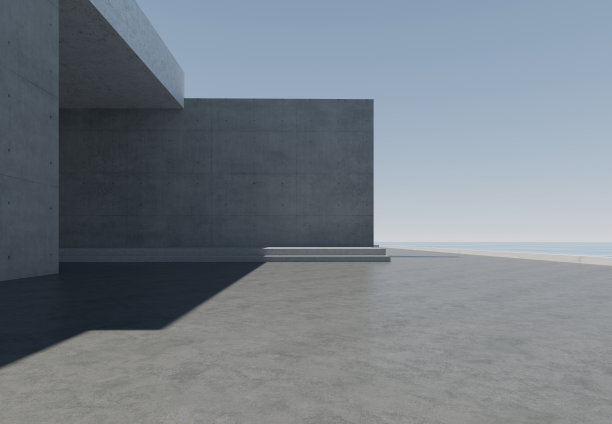 “空洞的建筑背景  3D建筑背景”图片下载