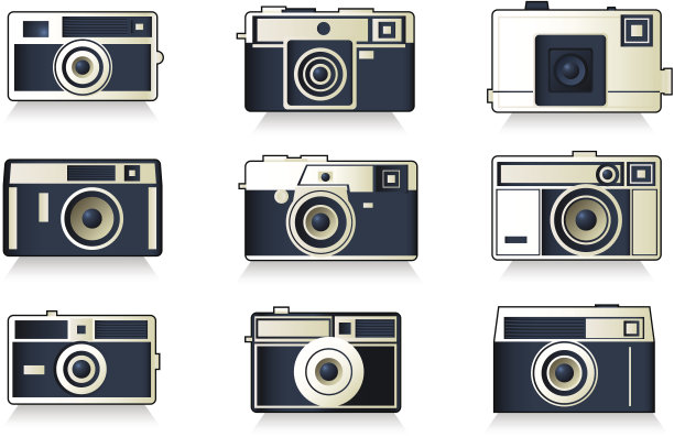 复古相机图标摄影设备图片下载