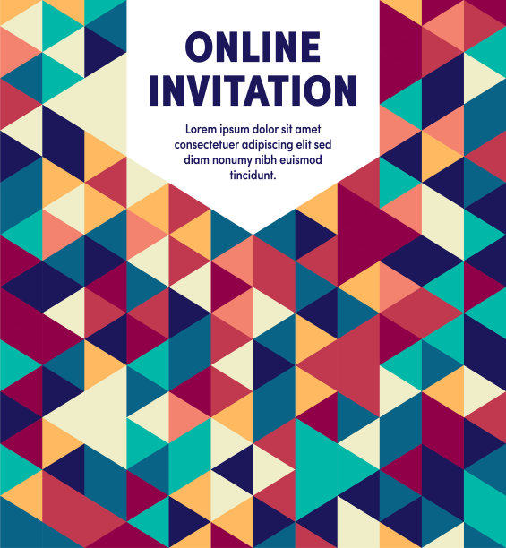 在线邀请多功能商业封面设计图片下载