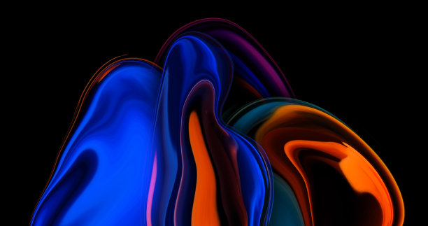 现代色彩设计背景，渐变色彩抽象背景，流畅放松的概念，图片下载