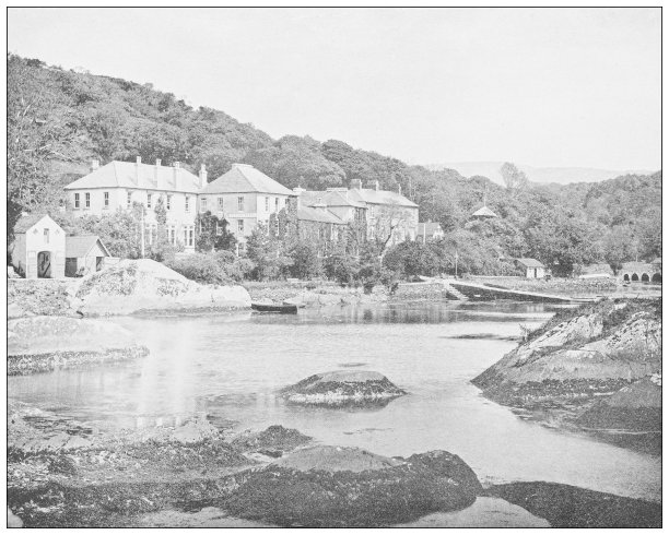 爱尔兰古色古香的照片:科克郡Glengarriff旅馆图片下载