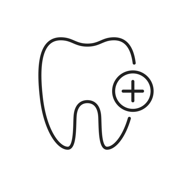 健康的牙齿图标。高质量的黑色矢量插图。图片下载