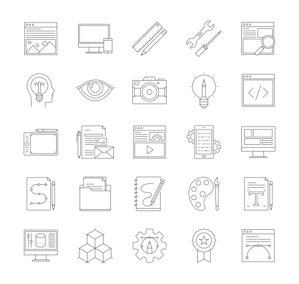 网站细线图标设置图片下载