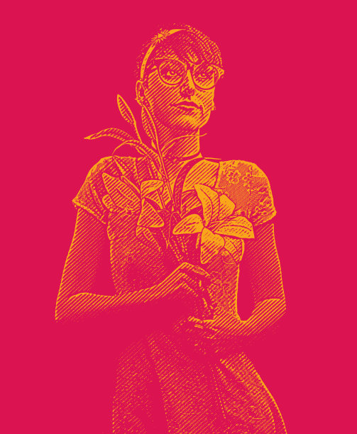 年轻的书呆子幻想着浪漫图片下载