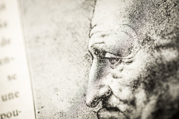 列奥纳多的素描和素描:老人图片下载