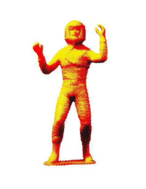 黄色宇航员举起手臂图片下载