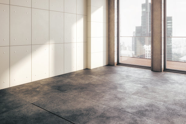 一个阁楼内部的当代墙板-三维可视化图片下载