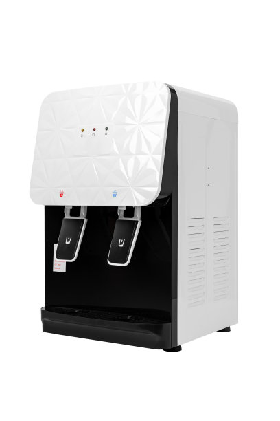 现代白色水冷器隔离在白色背景图片下载