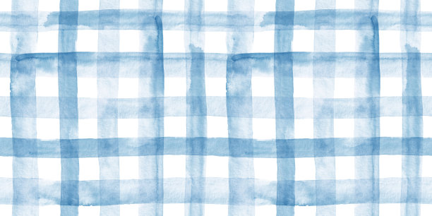 浅蓝色格子水彩。无缝模式。图片下载