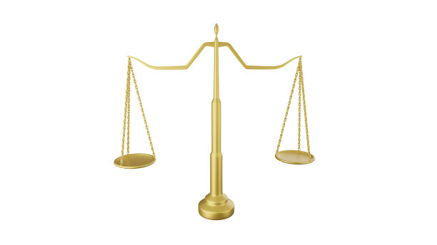 黄金律师比例尺，正义比例尺，审判等3D渲染图片下载