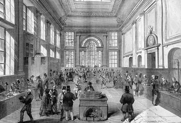 伦敦的银行大厅图片下载