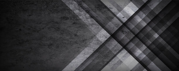 三维灰色技术抽象背景重叠层在黑暗的空间与grunge效果装饰。现代平面设计元素风格。白色对角线形状概念的网页横幅，传单，卡片，或小册子封面图片下载