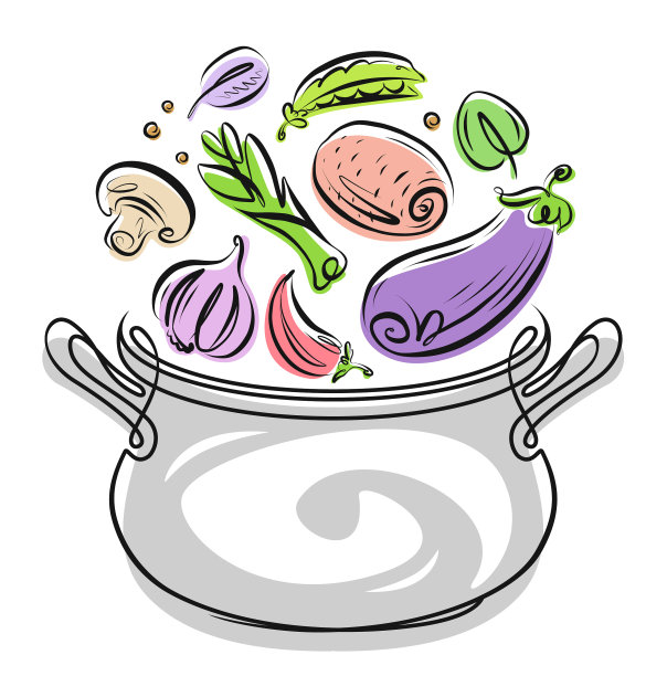 烹饪食物的食材是在新鲜农场的平底锅里图片下载