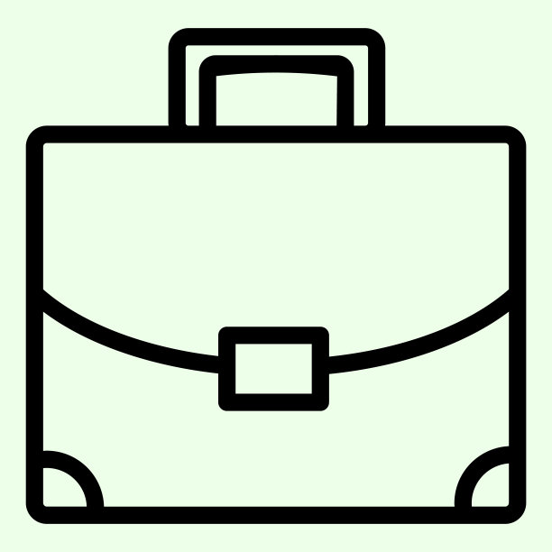 公文包线图标。学生个人案例大纲风格的白色背景象形文字。处理外交官包学习或工作移动概念网页设计。矢量图形。图片下载