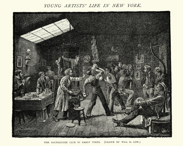 早期的杂烩俱乐部，19世纪图片下载