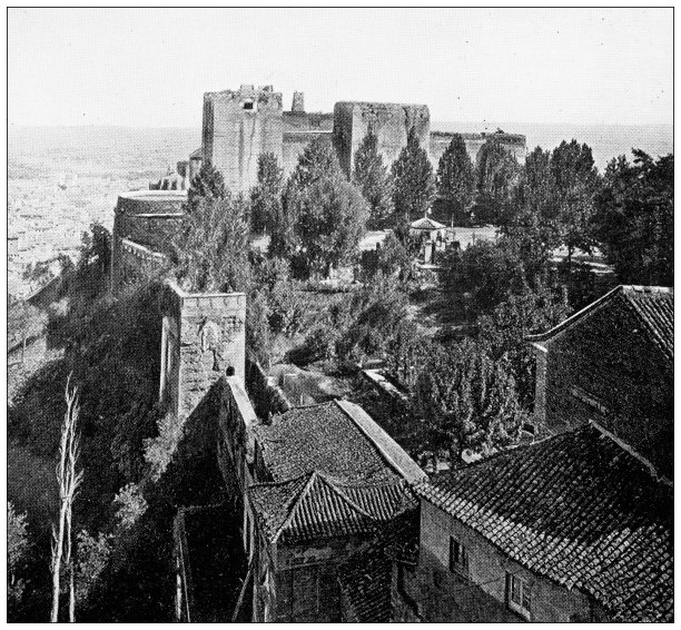 西班牙古色古香的旅行照片:阿尔罕布拉宫和格拉纳达图片下载