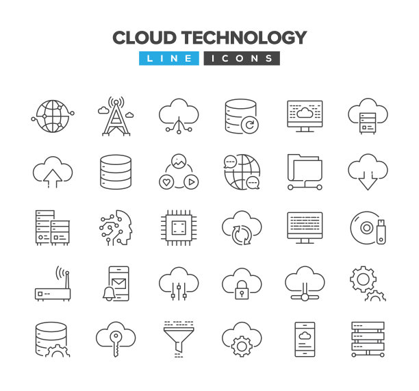 云技术线图标设置图片下载