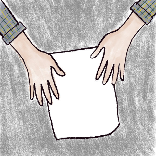 用白纸画画的手图片下载