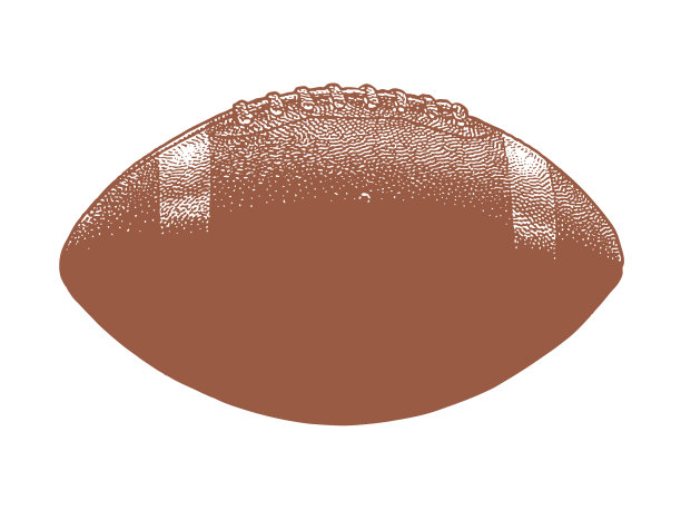 美式足球的白色背景图片下载