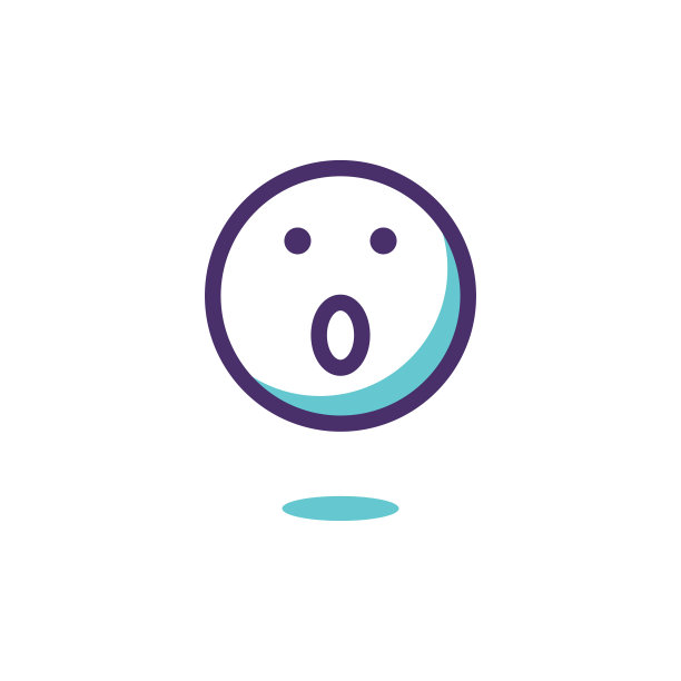 表情线艺术设计蓝色阴影图片下载