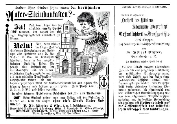 广告Anker Steinbaukasten，石材施工套件图片下载