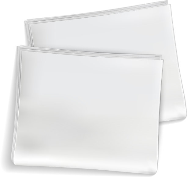 报纸模型，新闻纸，空白小报图片下载