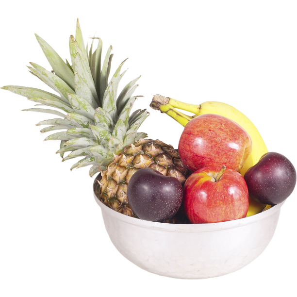 一碗菠萝苹果李子香蕉图片下载
