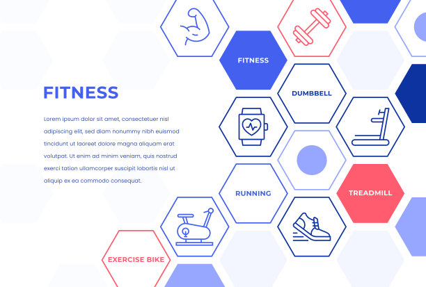 健身网页横幅概念图片下载