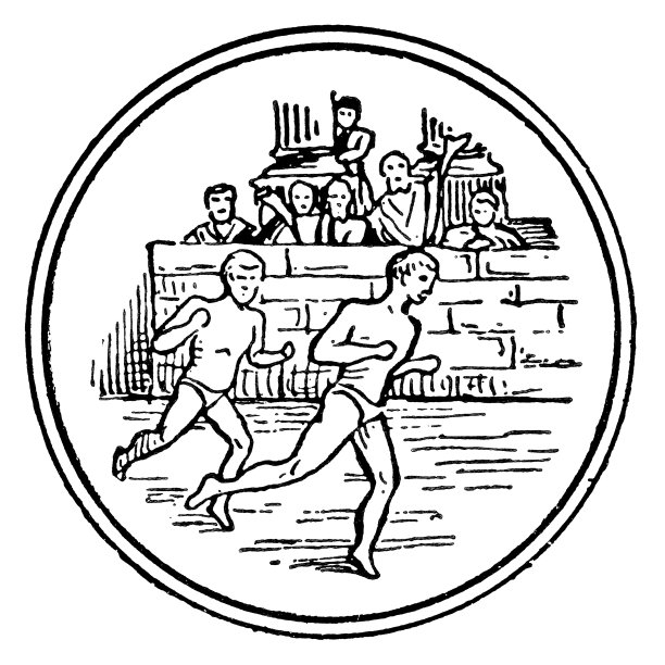 运动员赛跑- 19世纪图片下载