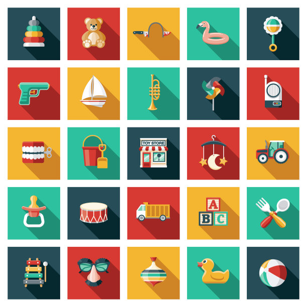 玩具店图标集图片下载
