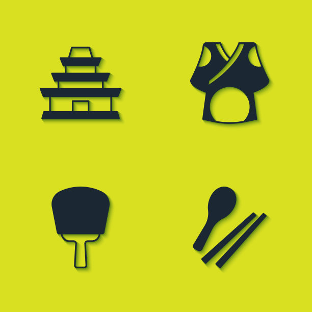 设置韩式寺庙美食筷子、手扇和图片下载