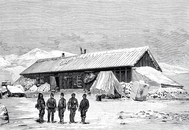 美国探险队前往富兰克林夫人湾图片下载