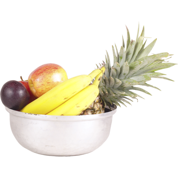 一碗苹果菠萝香蕉图片下载
